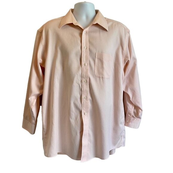 Roundtree & Yorke Gold Label Non Iron Long Sleeve Button Down Shirt 16.5 - Picture 1 of 8